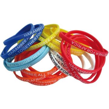 Thin 6Mm Silicon Wristbands (Indent Only)