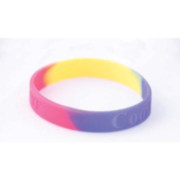 Multi-Coloured Silicone Wrist Band