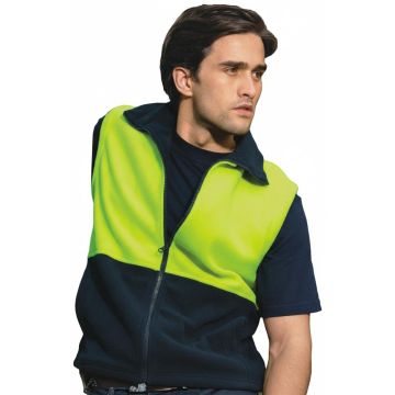 Unisex Adults Hi-Vis Polar Fleece Vest