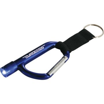 Flashlight Carabiner With Strap