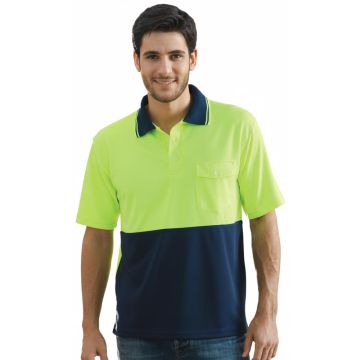Unisex Adults Hi-Vis Safety Polo - Short Sleeve