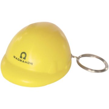 Hard Hat Stress Shape On Keyring