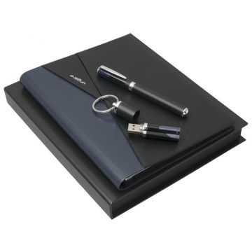 Set Lapo Dark Blue (rollerball Pen, Folder A5 & Usb Stick)
