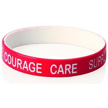 Printed Silicone Wristband with Different Colour Inside