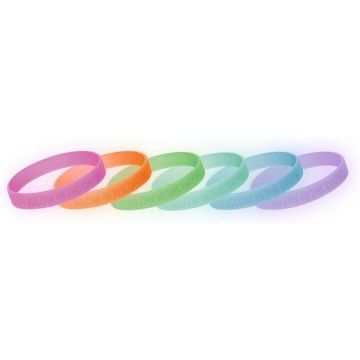 Debossed Glow In The Dark Wristbands