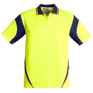 Mens Hi Vis Aztec Polo - Short Sleeve