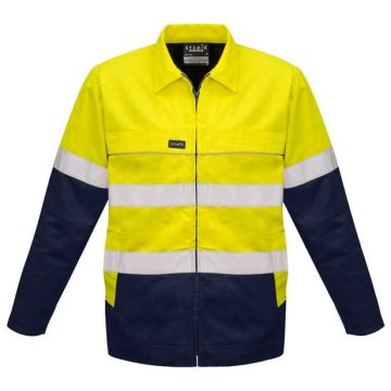 Mens Hi Vis Cotton Drill Jacket