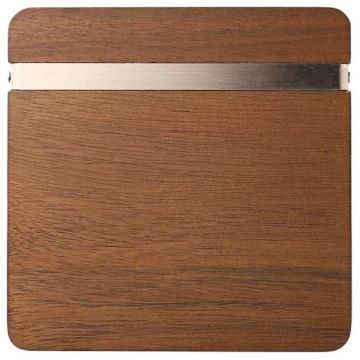 Bullet Graze Wood and Metal Coaster Set