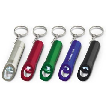 Flashlight Bottle Opener Key Ring