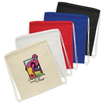 Cotton Drawstring Backpack