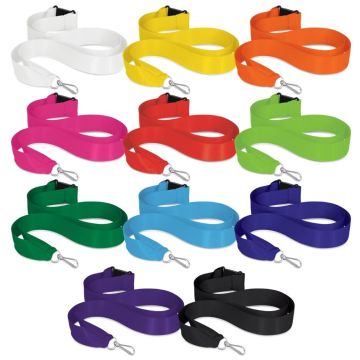 Ribbon Lanyard With Metal Ring