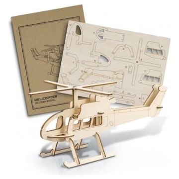 BRANDCRAFT Helicopter Wooden Model