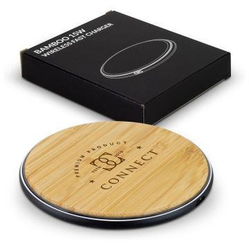 Bamboo 15W Wireless Fast Charger