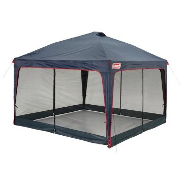 Lighted Portable Gazebo With Mesh Walls 3. 6x3. 6m