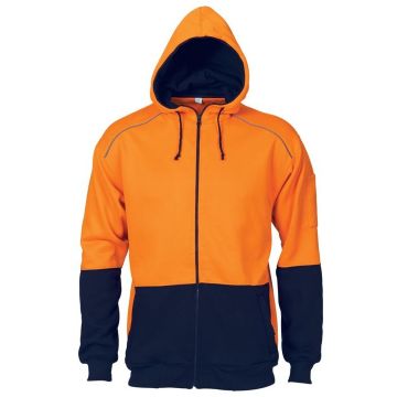 HiVis Contrast Piping Fleecy Hoodie