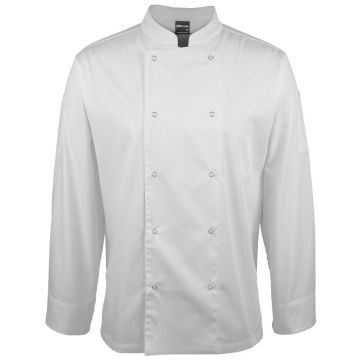 Long Sleeve Snap Button Chefs Jacket
