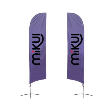 Medium(70.4*300cm) Angled Feather Banners 13ft