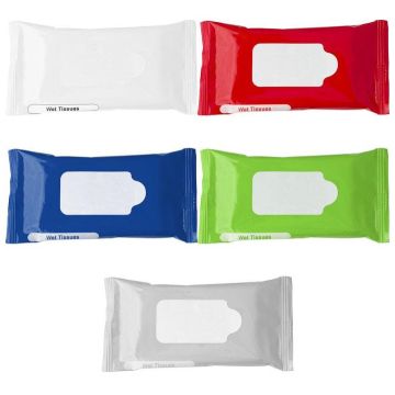 Plastic bag with 10 wet tissues Salma