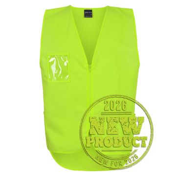 JB's HV Zip Drop Tail Safety Vest