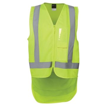 Hi Vis Zip Drop Tail H Pattern (D+N) Vest