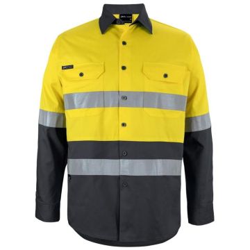 Hi Vis Long Sleeve (D+N) 150G Work Shirt