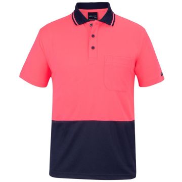 Hi Vis Non Cuff Traditional Polo