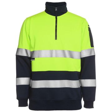 Hi Vis (D+N) 1/2 Zip Fleecy Sweat