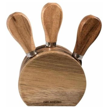4 Piece Cheese Knife Block Set