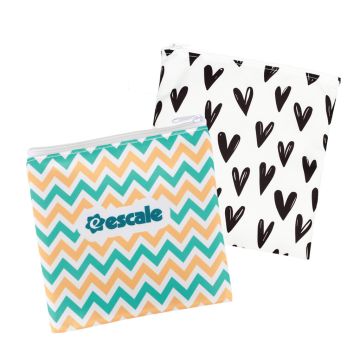 Reusable Food Pouch with Zipper Closure