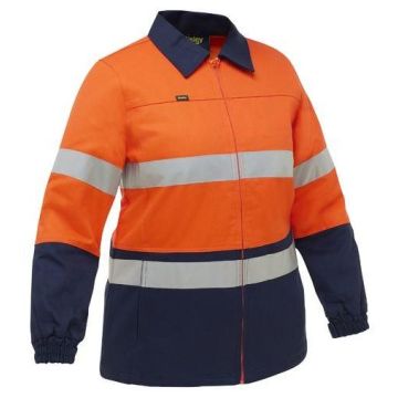 Women's Taped Hi Vis Drill Jacket