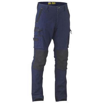 Flx & Move Stretch Utility Zip Cargo Pants - Navy
