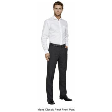 Mens Classic Pleat Front Pant