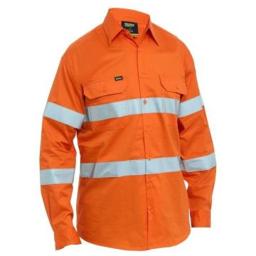 Taped Hi Vis Cool Lightweight Drill Shirt