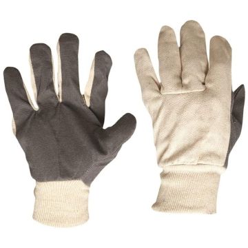 Cotton Drill Glove Vinyl Palm