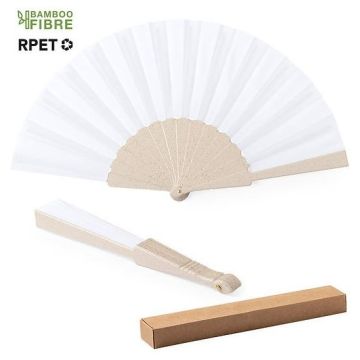 Bamboo and RPET Hand Fan