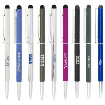 BND71S Clap Stylus Thin Twist Metal Ball Pen