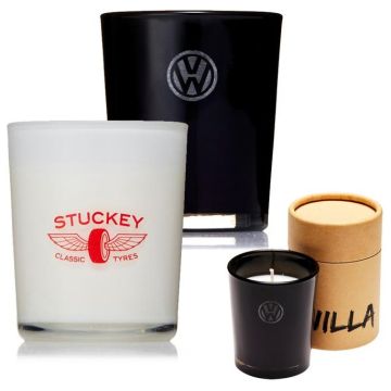 Glass Candle in Cylinder Box