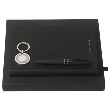 Set Hugo Boss (Classic ballpoint Pen, Note Pad A5 & Key Ring)