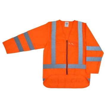 Hi vis Long Sleeve Safety Vest