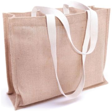 Jute Boutique Bag With Gusset