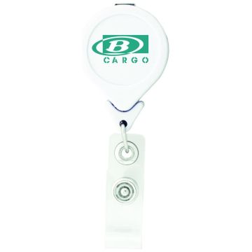Tear Drop Shaped Retractable Badge Holder -