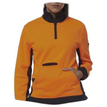 Womens Spliced 1/4 Zip Fleece