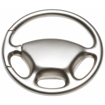 Silver Steering Wheel Keyring