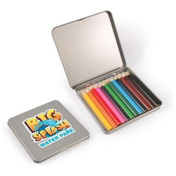 Doodle 12 Pencils in Tin