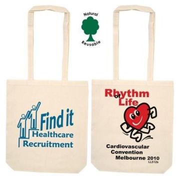 Calico Double Long Handle Conference Bag - 140 Gsm