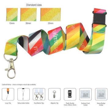 Azure Sublimated Lanyard