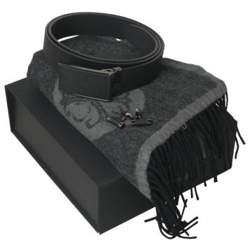 Set Christian Lacroix Grey (cufflinks, Belt & Scarve)