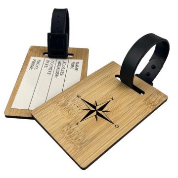 Bamboo Luggage Tag