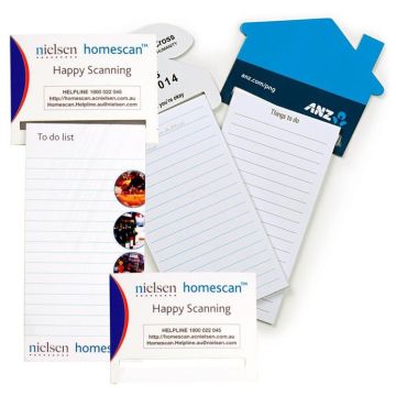 Standard Magnet - 95mm x 70mm Pad - 60mm x 140mm Rectangle To Do Lists