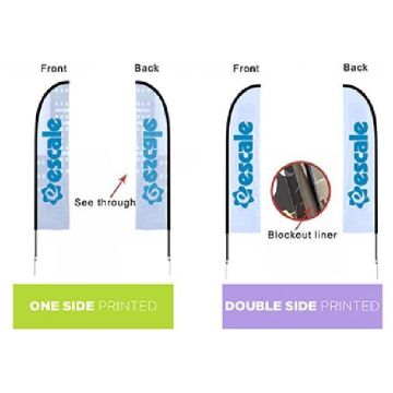 Small(65.3*200cm) Straight Feather Banners